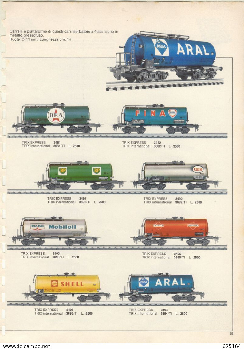 Catalogue TRIX 1967 - ONLY HO 1/87 - Getrennte Seiten - Pagine Separate - En Italien - Non Classificati