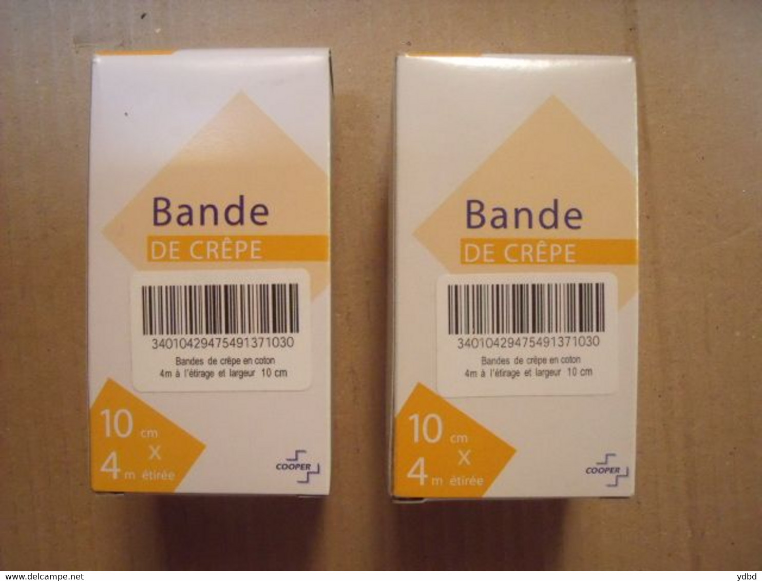 BANDAGE - PANSEMENTS = 10 BOITES DE BANDE DE CREPE EN PUR COTON - Medical & Dental Equipment