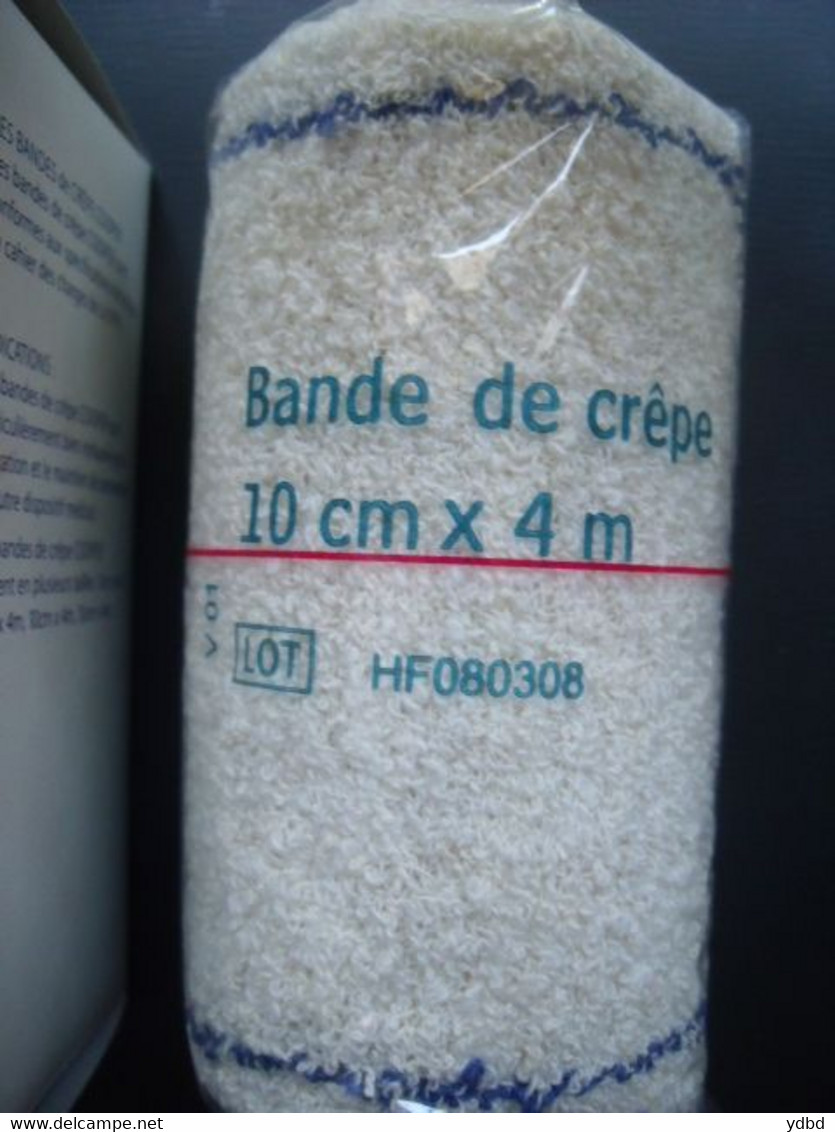 BANDAGE - PANSEMENTS = 10 BOITES DE BANDE DE CREPE EN PUR COTON - Attrezzature Mediche E Dentistiche