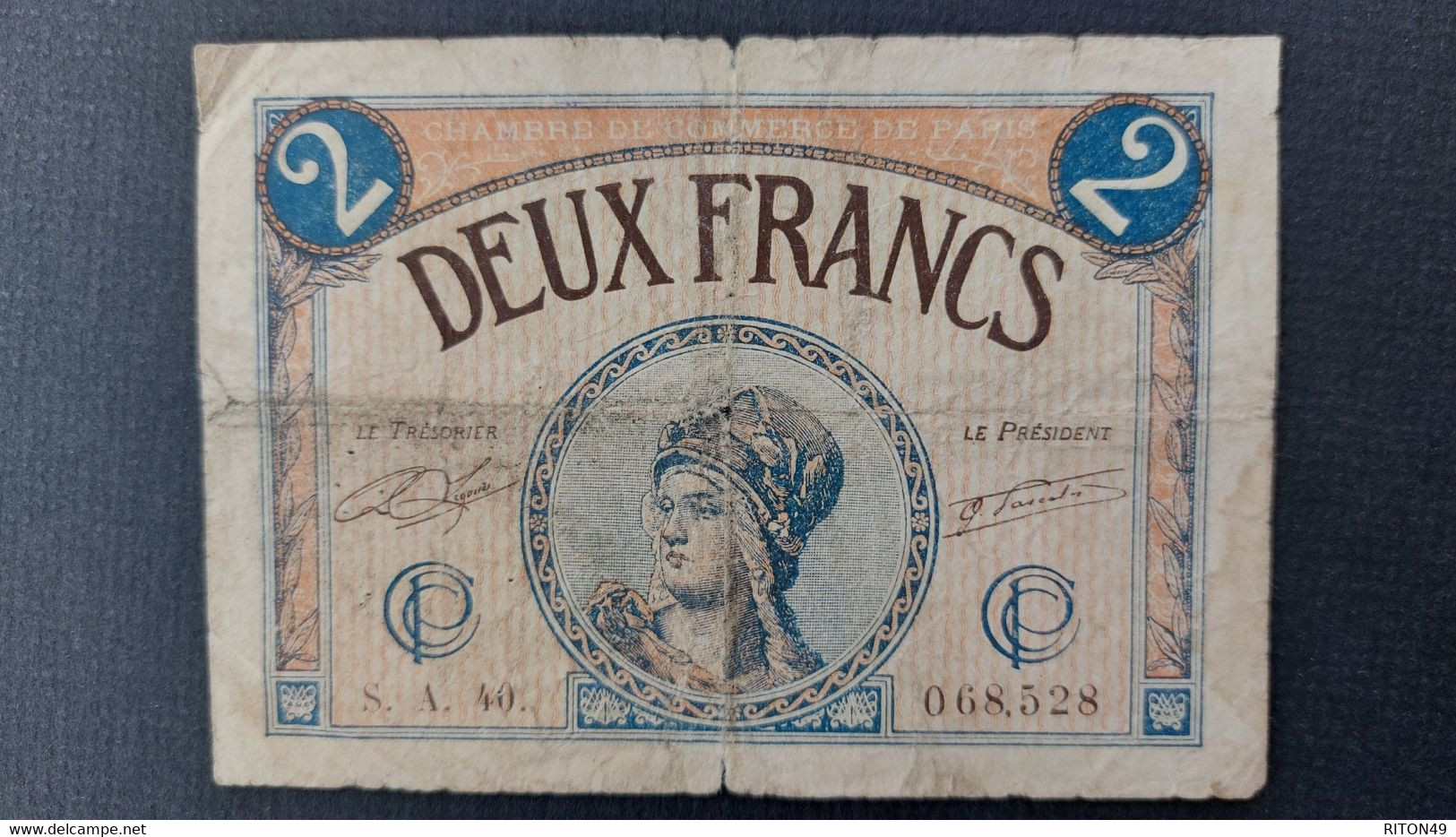 BILLET 1919 FRANCE 2 FRANCS - Non Classificati