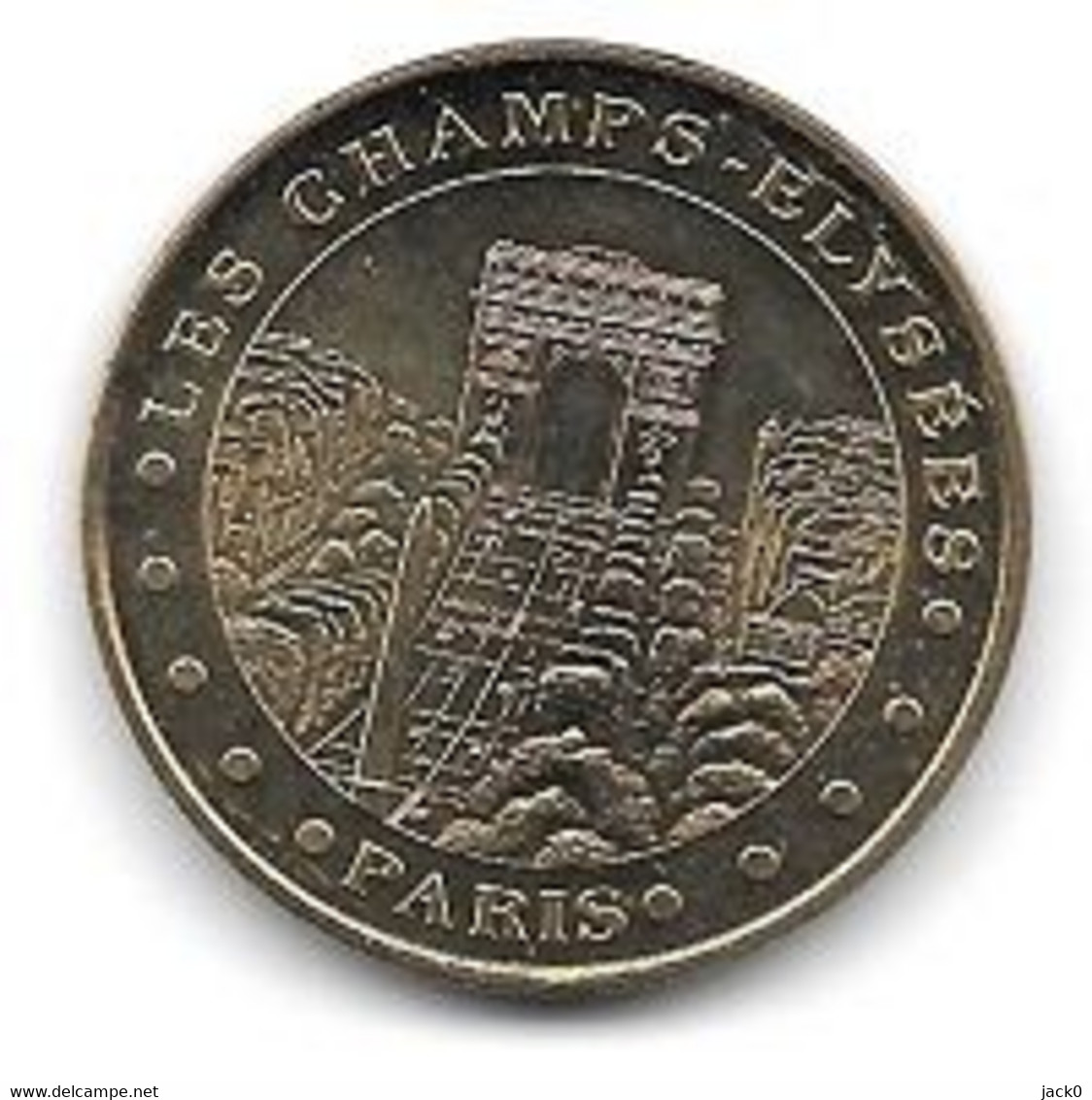 Médaille Touristique  Monnaie  De  Paris  2016, Ville  PARIS, LES  CHAMPS  ELYSEES  ( 75 ) - 2016