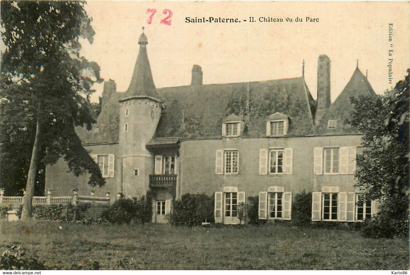 St Paterne * Le Château Vu Du Parc - Saint Paterne