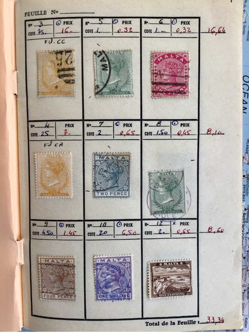 16 CARNETS ANCIENS DE CIRCULATION TOUS PAYS DONT FRANCE COLONIES