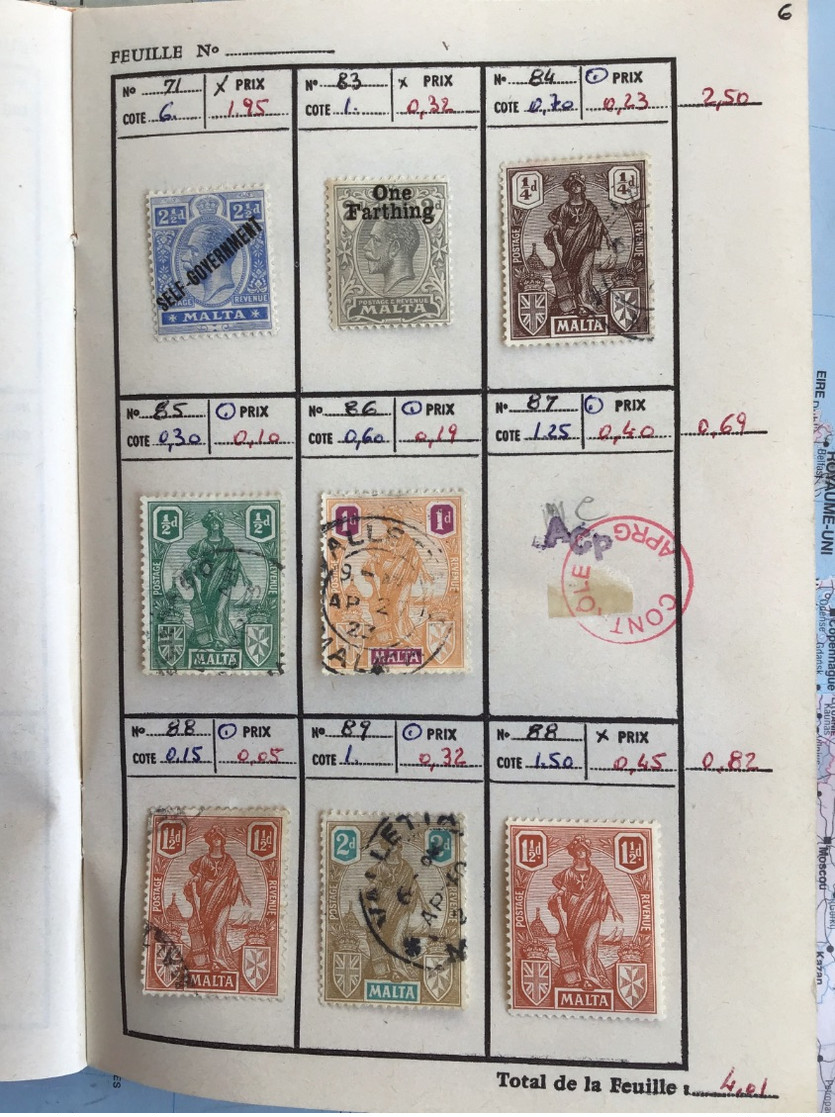 16 CARNETS ANCIENS DE CIRCULATION TOUS PAYS DONT FRANCE COLONIES