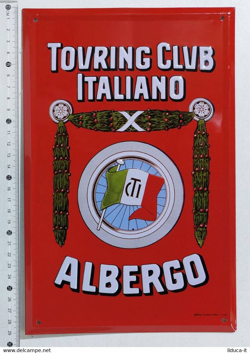 I106640 Targhe Pubblicitarie Da Collezione - Touring Club Italiano + Rivista - Andere & Zonder Classificatie