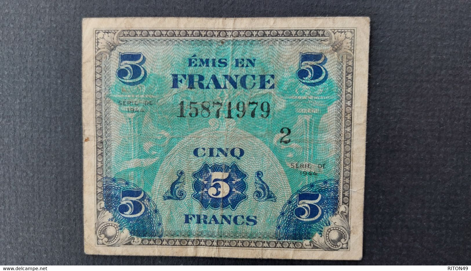 BILLET 1944 FRANCE 5 FRANCS - Ohne Zuordnung