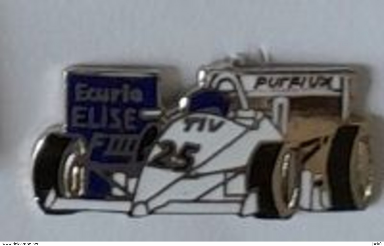 Pin' S  Voiture  Blanche, Sport  Automobile  Ecurie  ELISE  F III - Automobilismo - F1