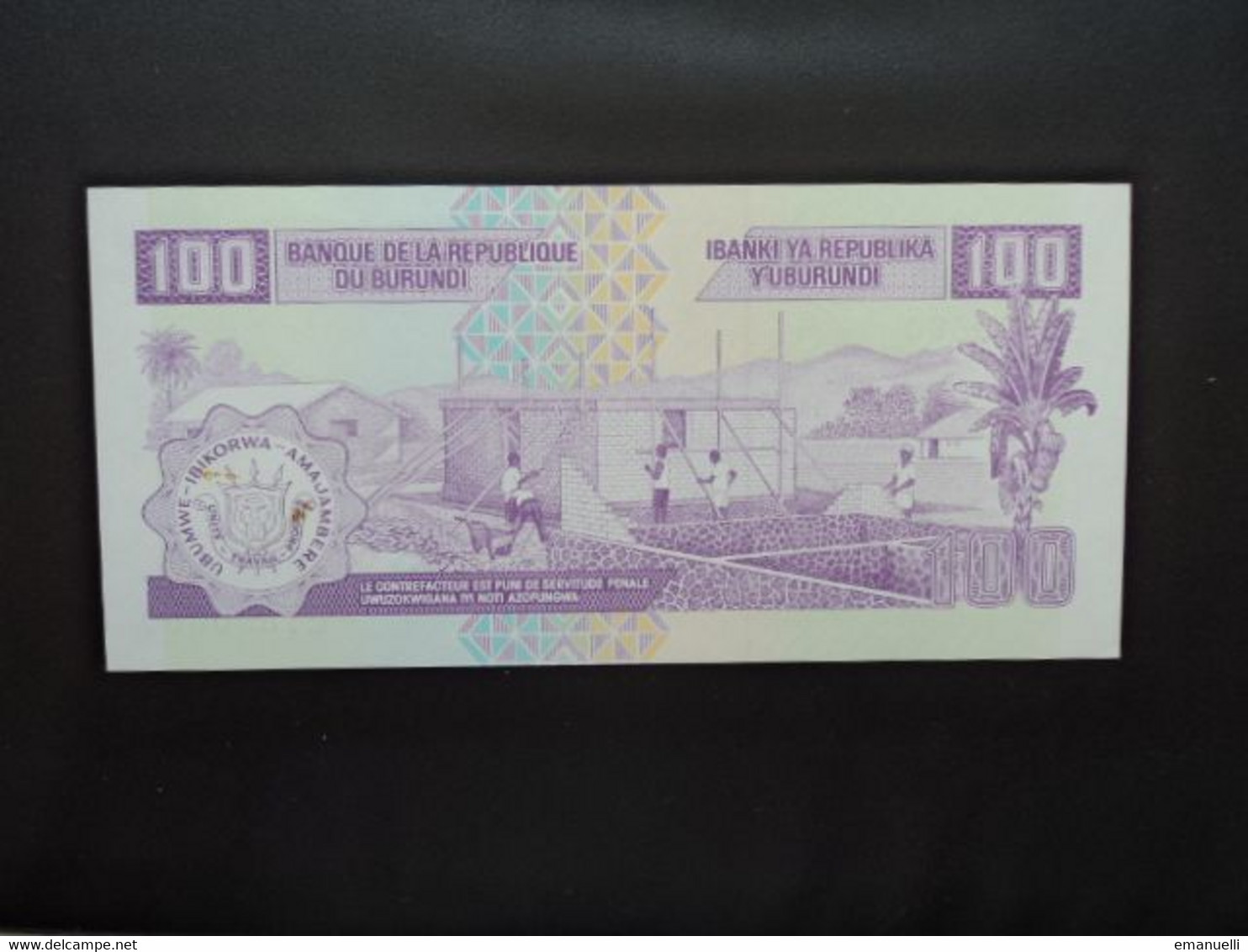 BURUNDI * : 100 FRANCS   01-10-1993    P 37a      NEUF ** - Burundi