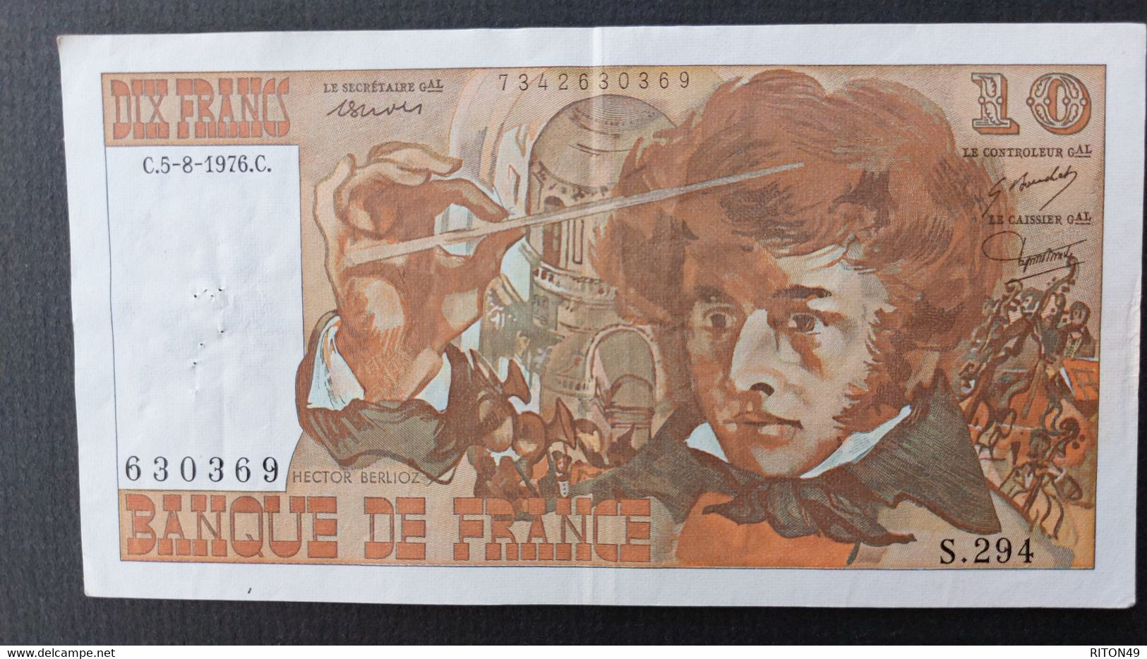 BILLET 1976 FRANCE 10 FRANCS - 10 F 1972-1978 ''Berlioz''