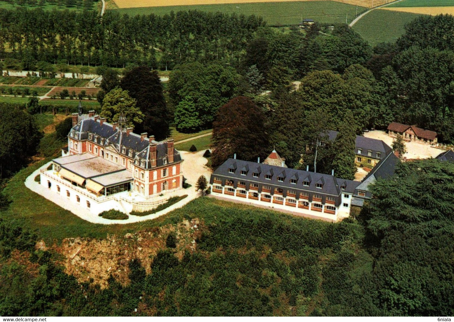 VILLEQUIER Vue Aérienne, Château Du Domaine De Villequier Hostellerie **** NN   (recto-verso) 76 Seine Maritime - Villequier