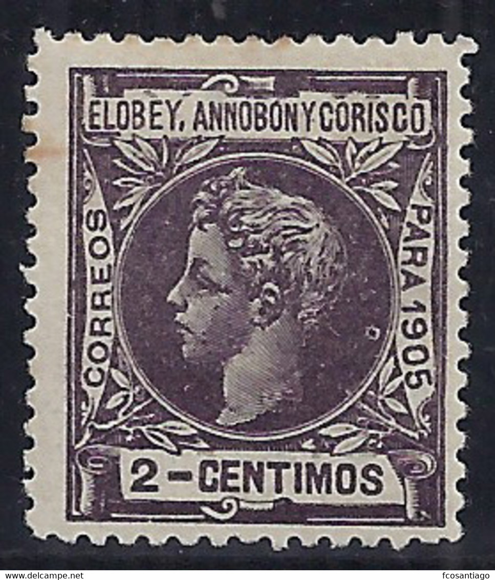 ELOBEY, ANOBON Y CORISCO 1905 - Edifil #20 - MLH * - Annobon & Corisco