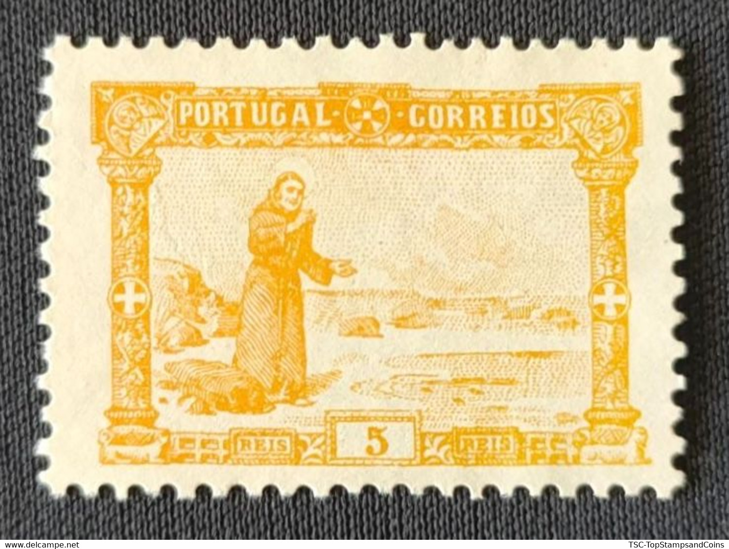 POR0112MNH - 7th Centenary Of The Birth Of Sto. António - 5 Reis MNH Stamp W/o Gum - Portugal - 1895 - Neufs