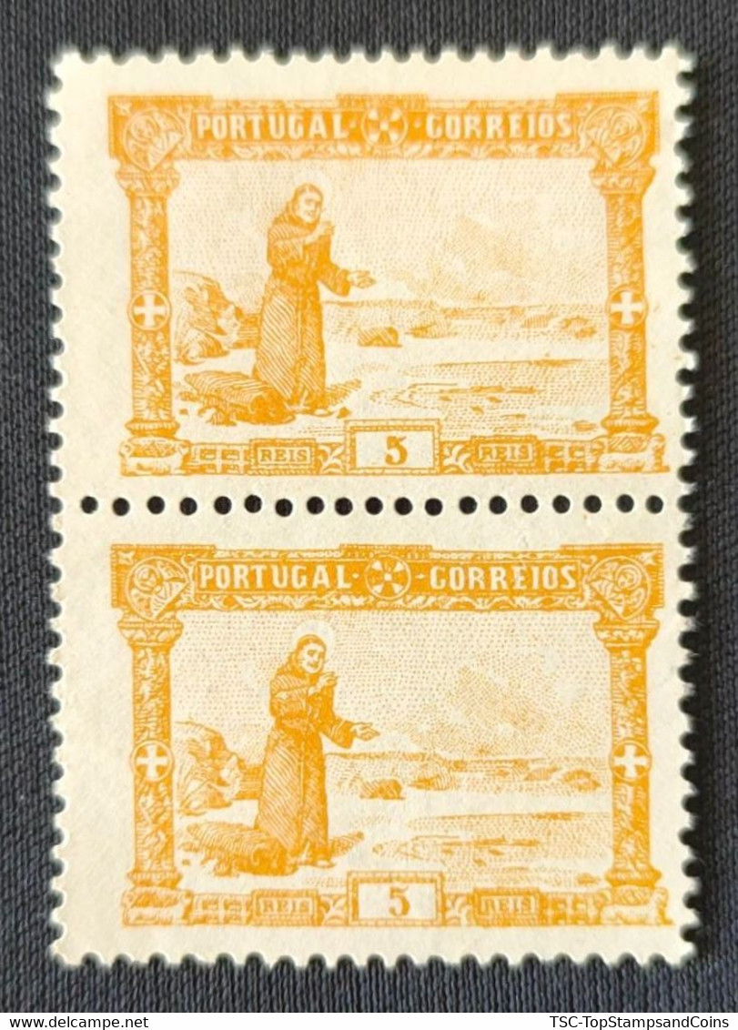 POR0112MNHx2v - 7th Centenary Of The Birth Of Sto. António - Pair Of 5 Reis MNH Stamps W/o Gum - Portugal - 1895 - Ungebraucht