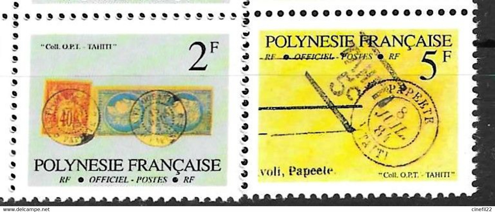 Polynesie Française, Timbres De Service Yv. 17a Et 19a Neufs **, Réimpressions 1997 (Dentelés 13,5 X 13) - Officials