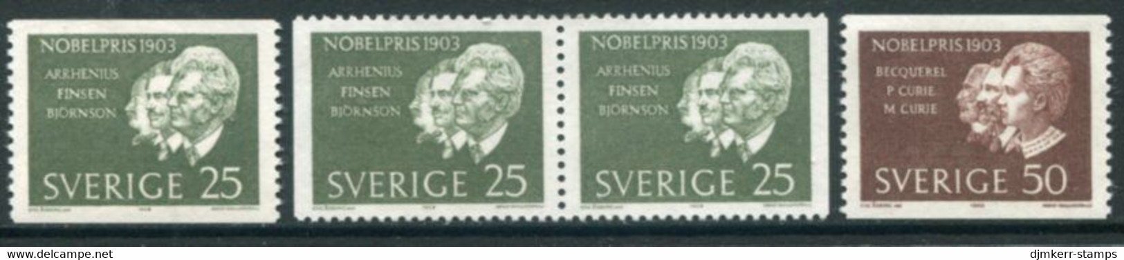 SWEDEN 1963 Nobel Laureates Of 1903 MNH / **.  Michel 513-14 - Unused Stamps