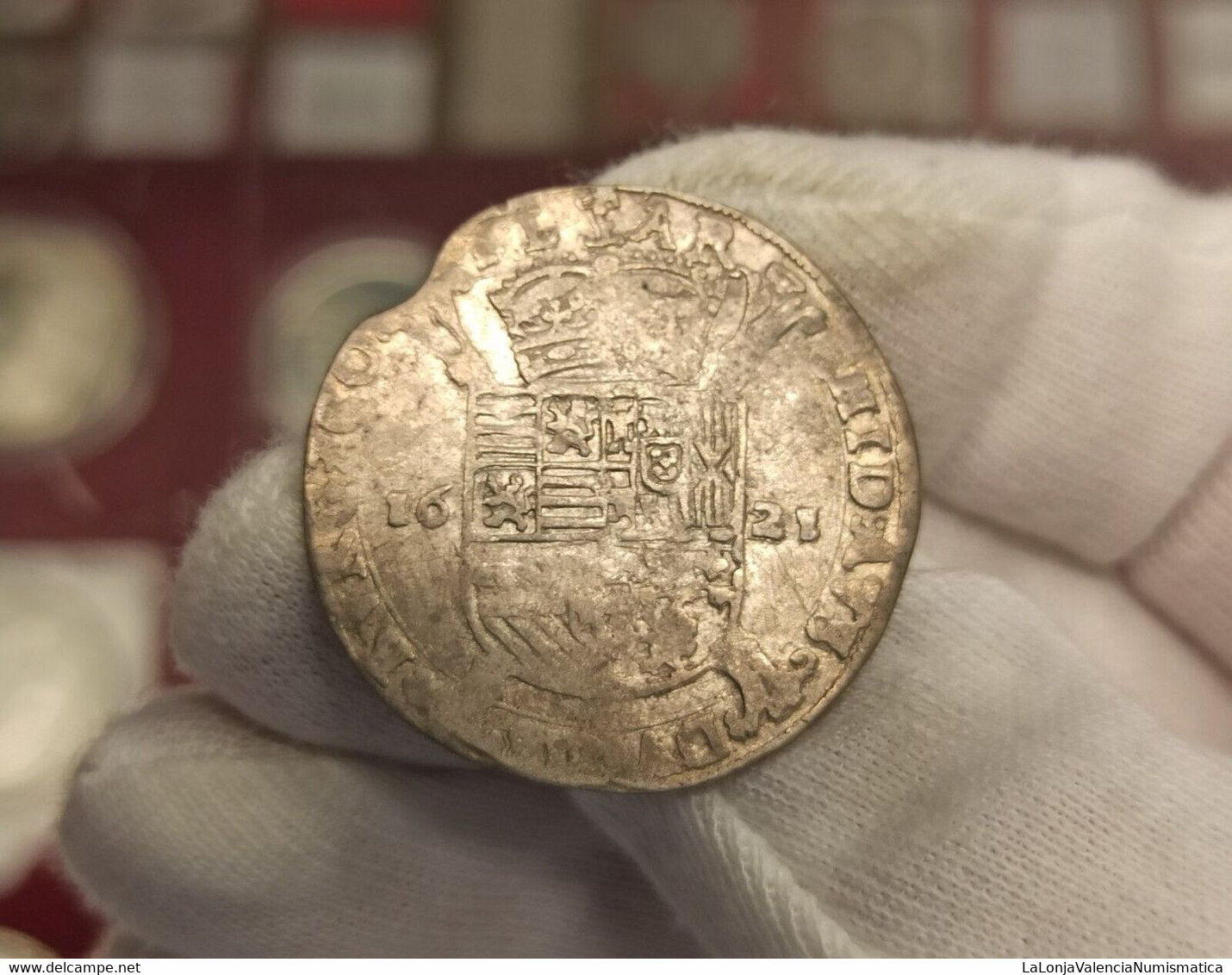 Imperio Español Paises Bajos Alberto & Isabel Escalin 1621 Brujas Km 47 Plata - Países Bajos Españoles