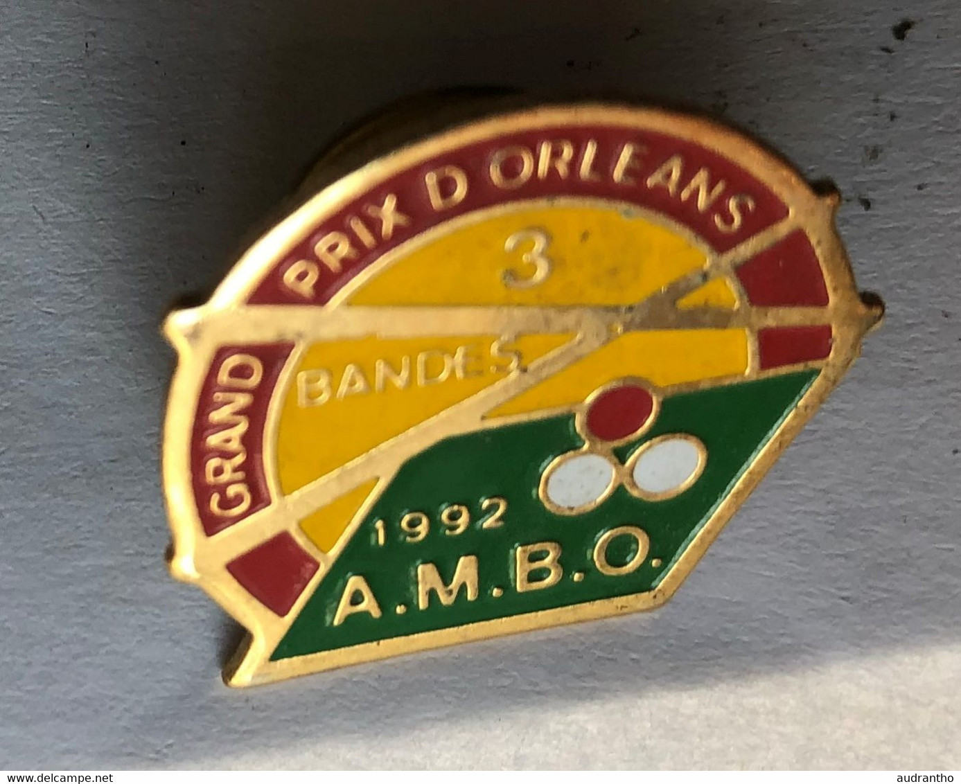 Pin's BILLARD Grand Prix D'Orléans 1992 AMBO - Biljart
