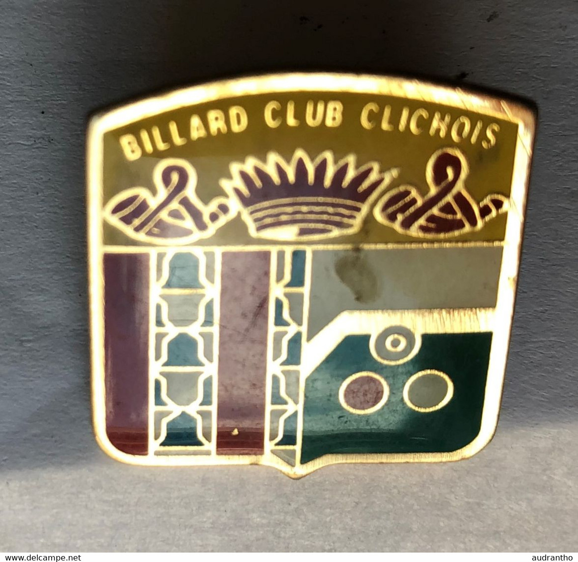 Pin's BILLARD Club Clichois CLICHY - Billard