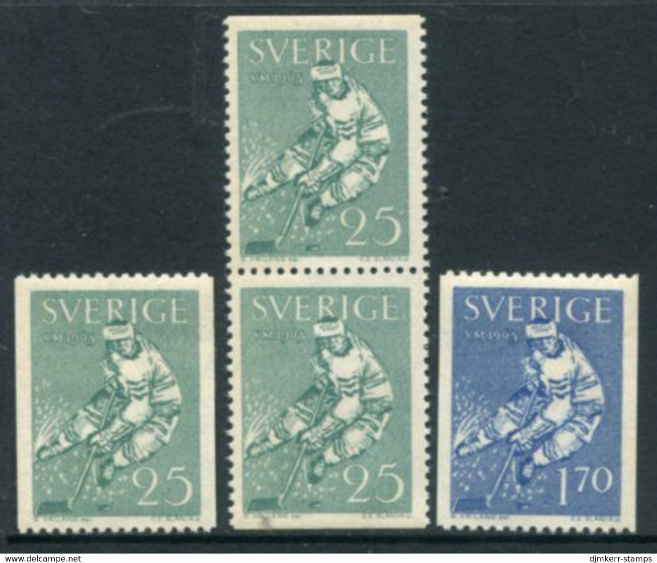 SWEDEN 1963 Ice Hockey Championships MNH / **.  Michel 502-03 - Ongebruikt