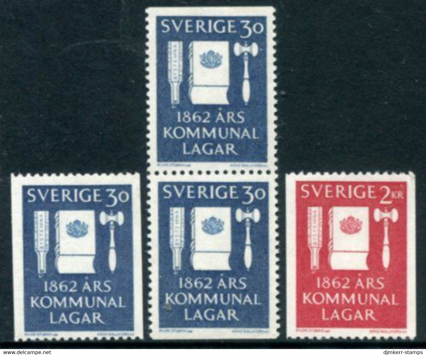 SWEDEN 1962 Centenary Of Local Government MNH / **.  Michel 487-88 - Ongebruikt