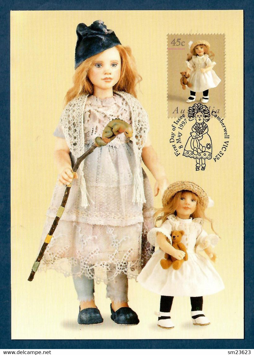 Australien 1997 Mi.Nr. 1638 , " Von Susie McMahon " - Dolls And Bears  - Maximum Card - First Day 8 May 1997 - Muñecas