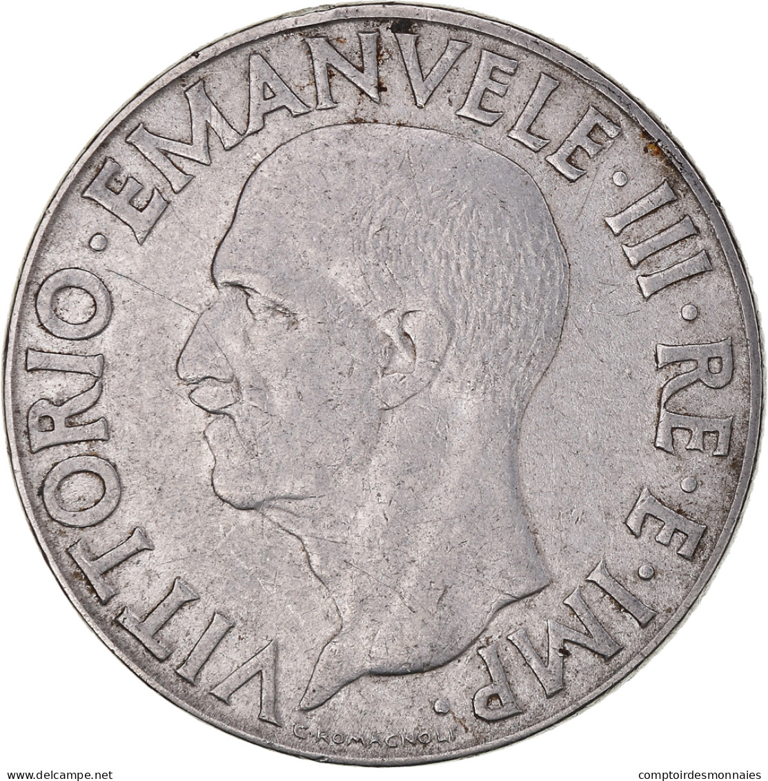 Monnaie, Italie, Vittorio Emanuele III, Lira, 1940, Rome, TB+, Acier Inoxydable - 1 Lira