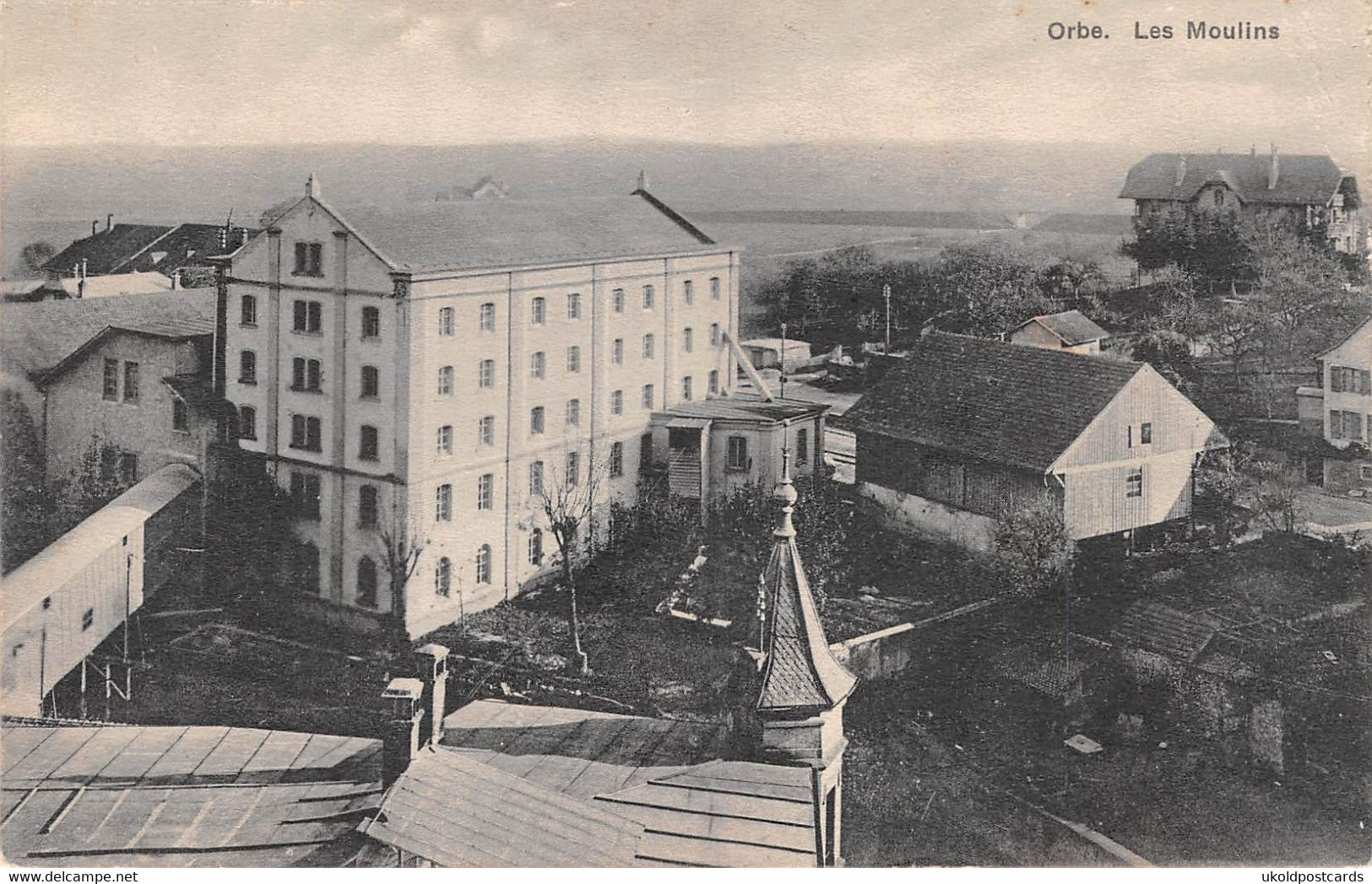 CPA  Suisse, ORBE, Les Moulins, 1923 - Orbe