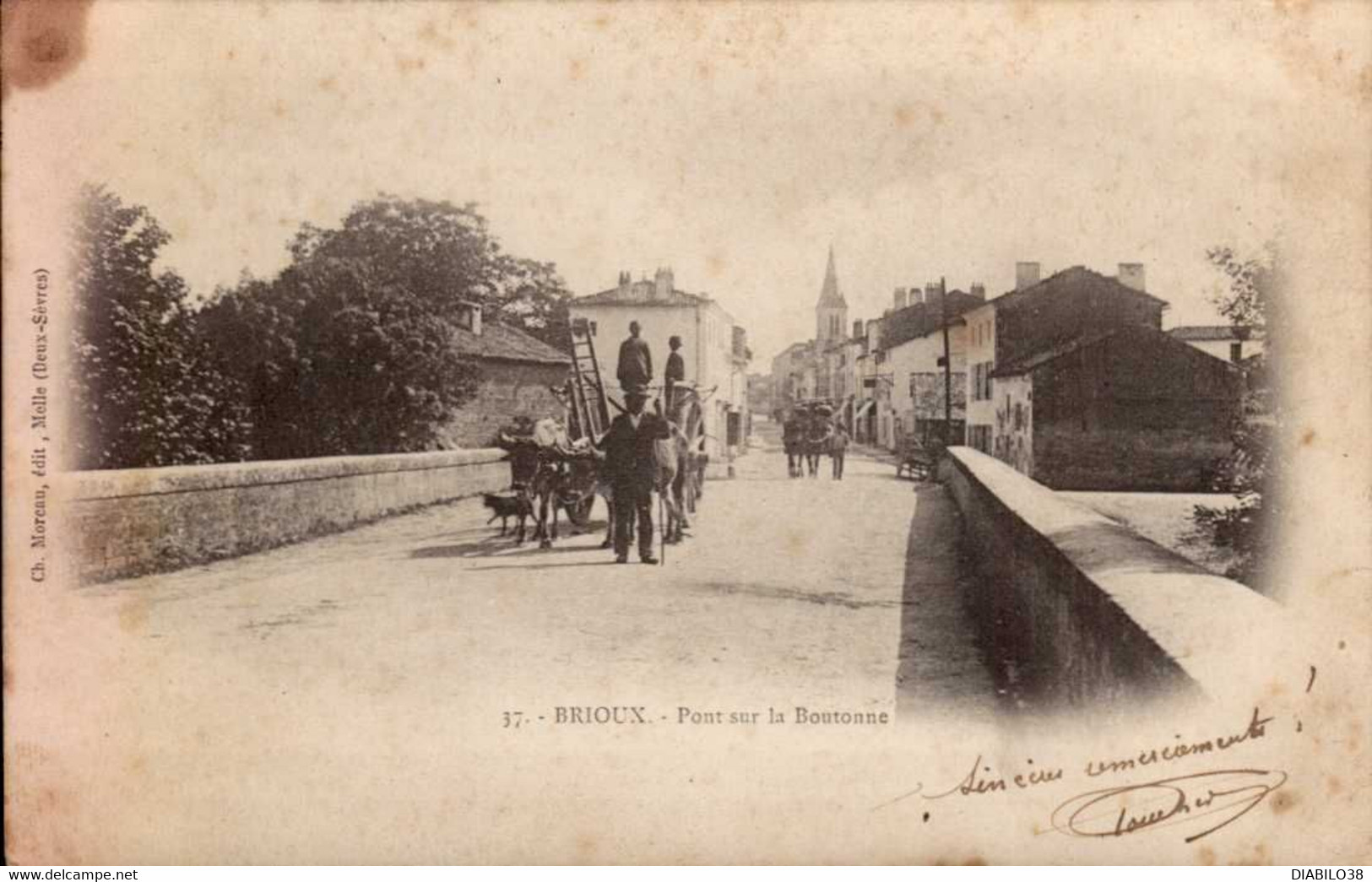 BRIOUX      ( DEUX - SEVRES )  PONT SUR LA BOUTONNE - Brioux Sur Boutonne