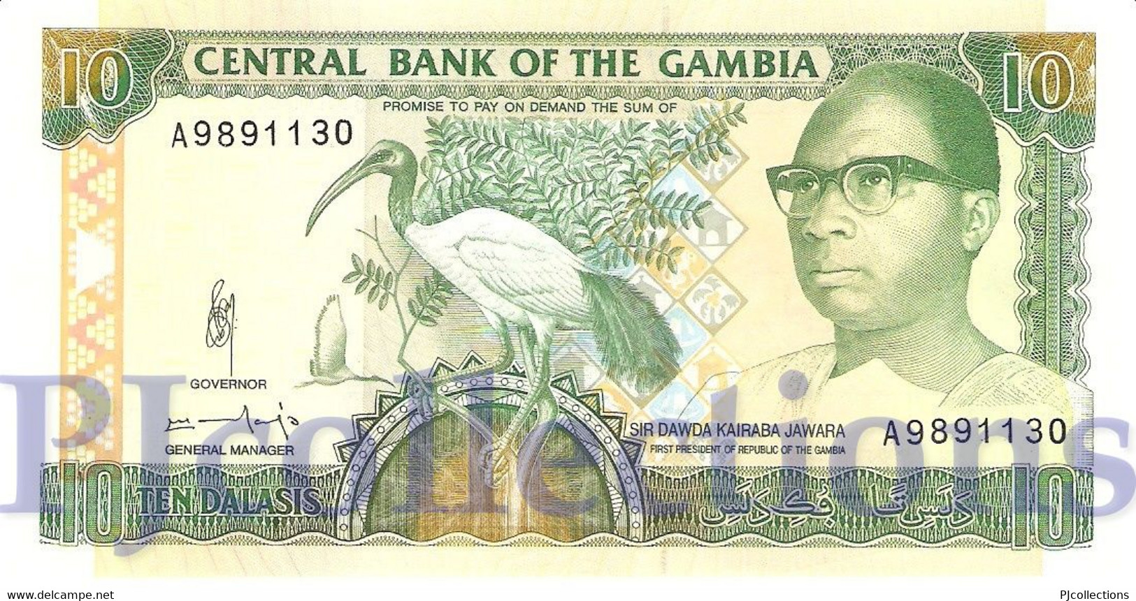 GAMBIA 10 DALASIS 1991/95 PICK 13b UNC - Gambie