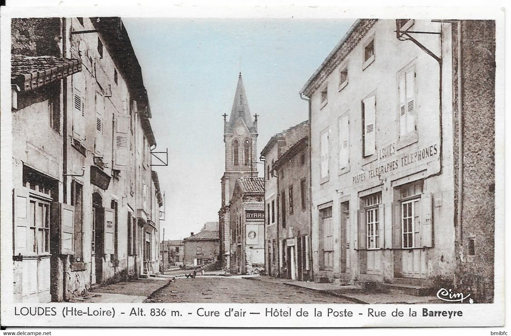 LOUDES - Alt 836m. Cure D'Air - Hôtel De La Poste - Rue De La Barreyre - Loudes