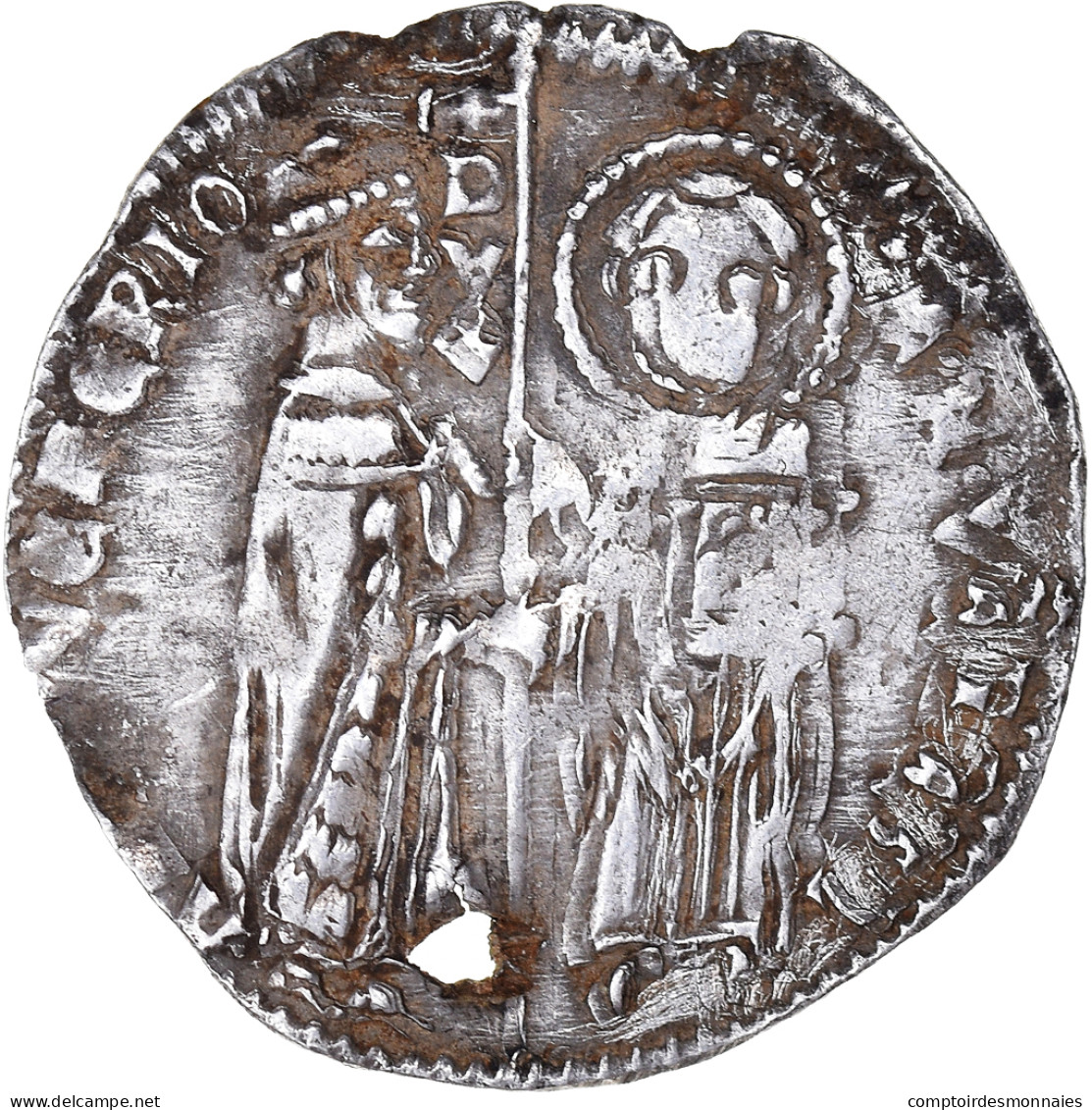 Monnaie, États Italiens, Antonio Venier, Grosso, 1382-1400, Venice, TB+, Argent - Venezia