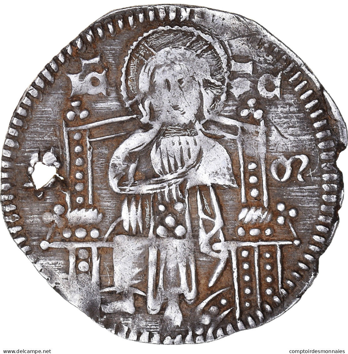 Monnaie, États Italiens, Antonio Venier, Grosso, 1382-1400, Venice, TB+, Argent - Venecia