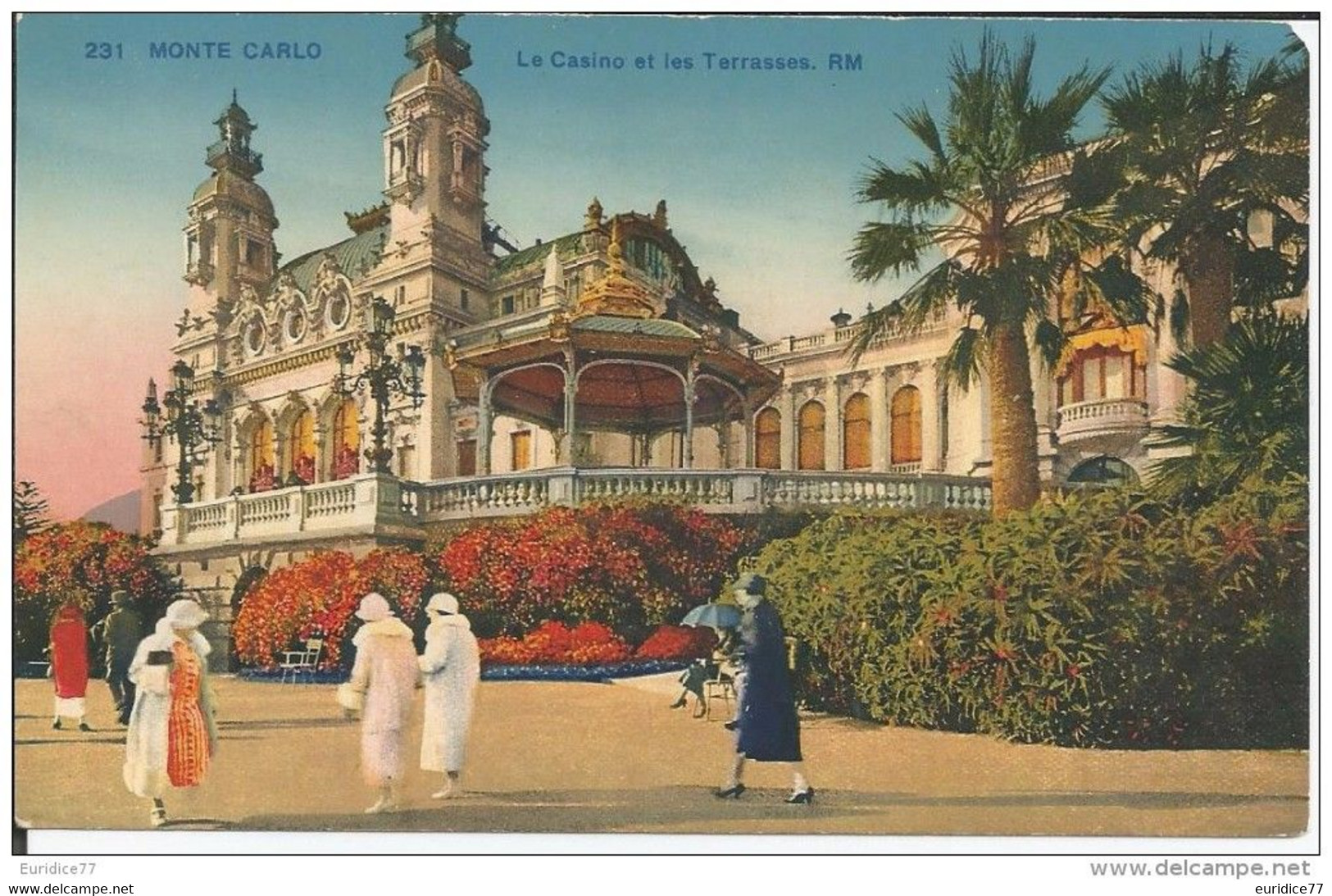 Ancien Carte Postale 49 - Monte Carlo Editions D'art Rostan Et Munier, Nr 231 Le Casino Et Les Terrasses Non Circulee - Les Terrasses