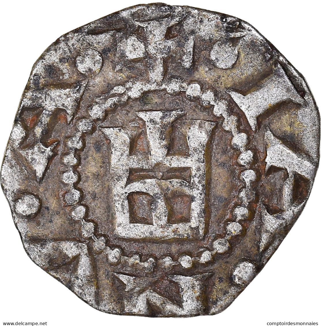 Monnaie, Italie, République De Gênes, Denaro, C.1250-1300, Gênes, Au Nom De - Genen