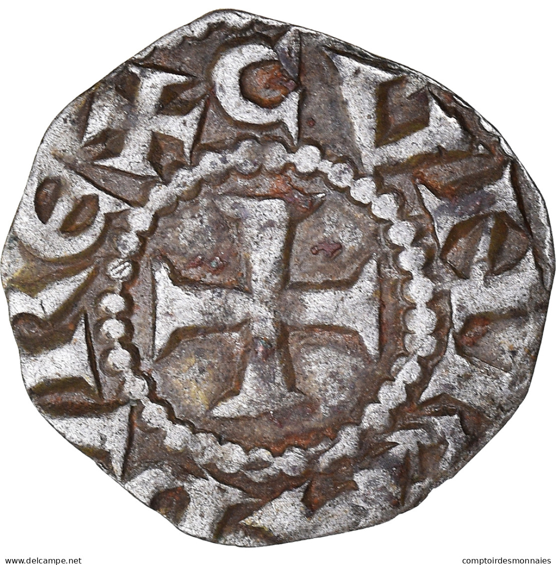 Monnaie, Italie, République De Gênes, Denaro, C.1250-1300, Gênes, Au Nom De - Genen