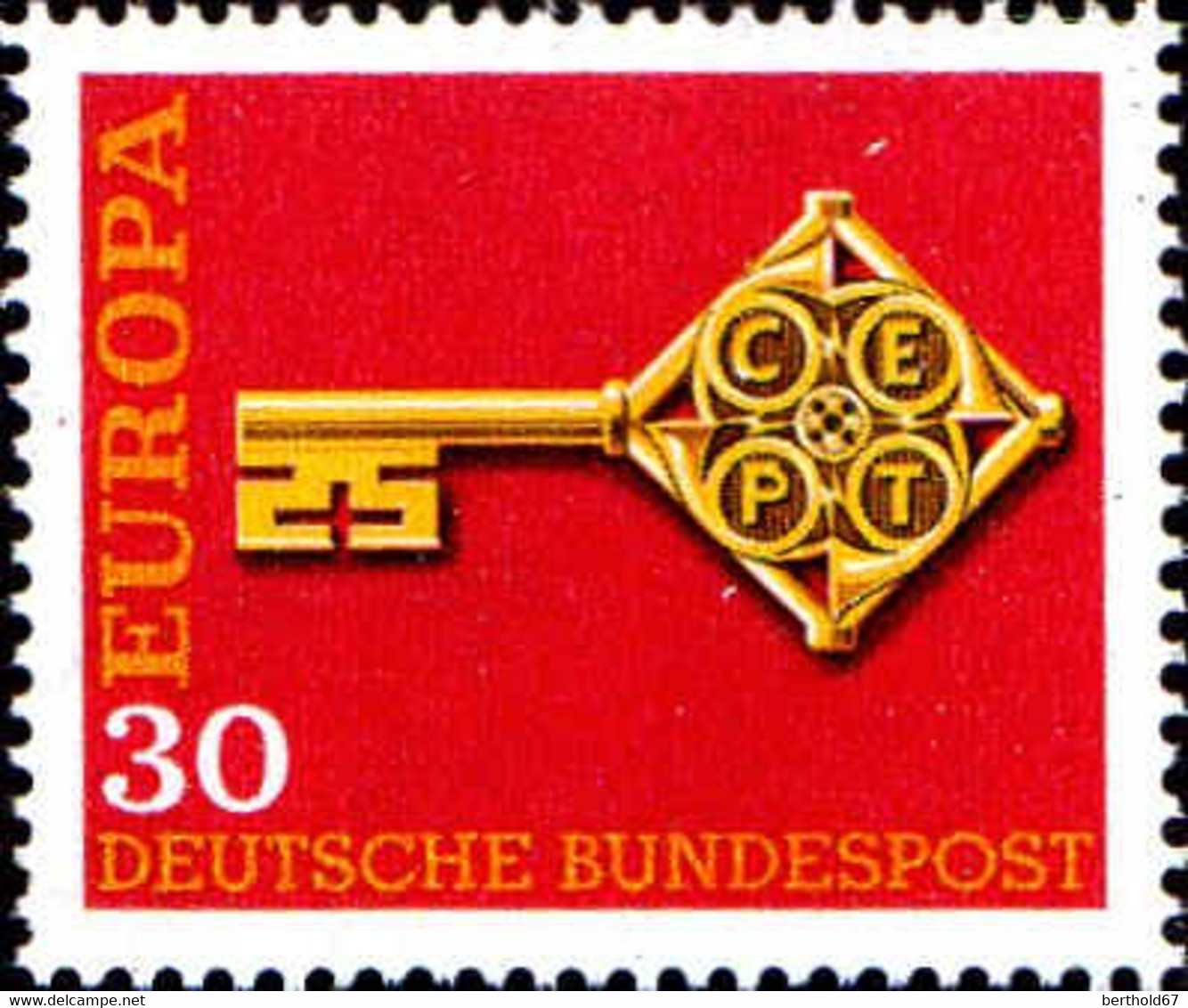 RFA Poste N** Yv: 423/424 Europa Cept Clés (Thème) - 1968