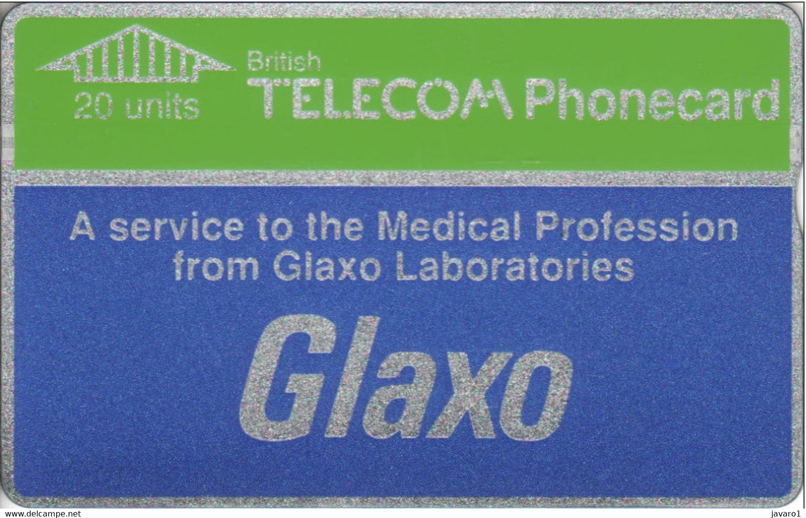 ENGLAND : BTM001 20 U GLAXO ( Batch: 807C50093) MINT - BT Allgemeine