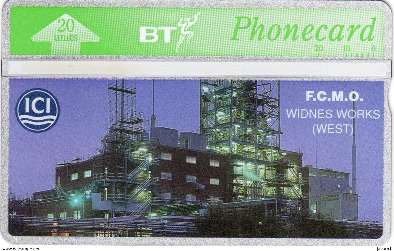 ENGLAND : BTP114 20u ICI WIDNES WORKS ( Batch: 228B..) MINT - BT Emissions Générales