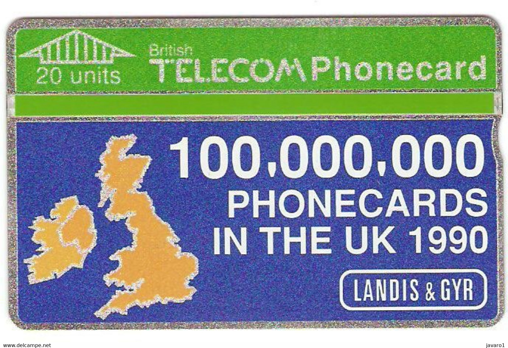 ENGLAND : BTP008 100.000.000th Blue ( Batch: 009C03615) MINT - BT Emissions Générales