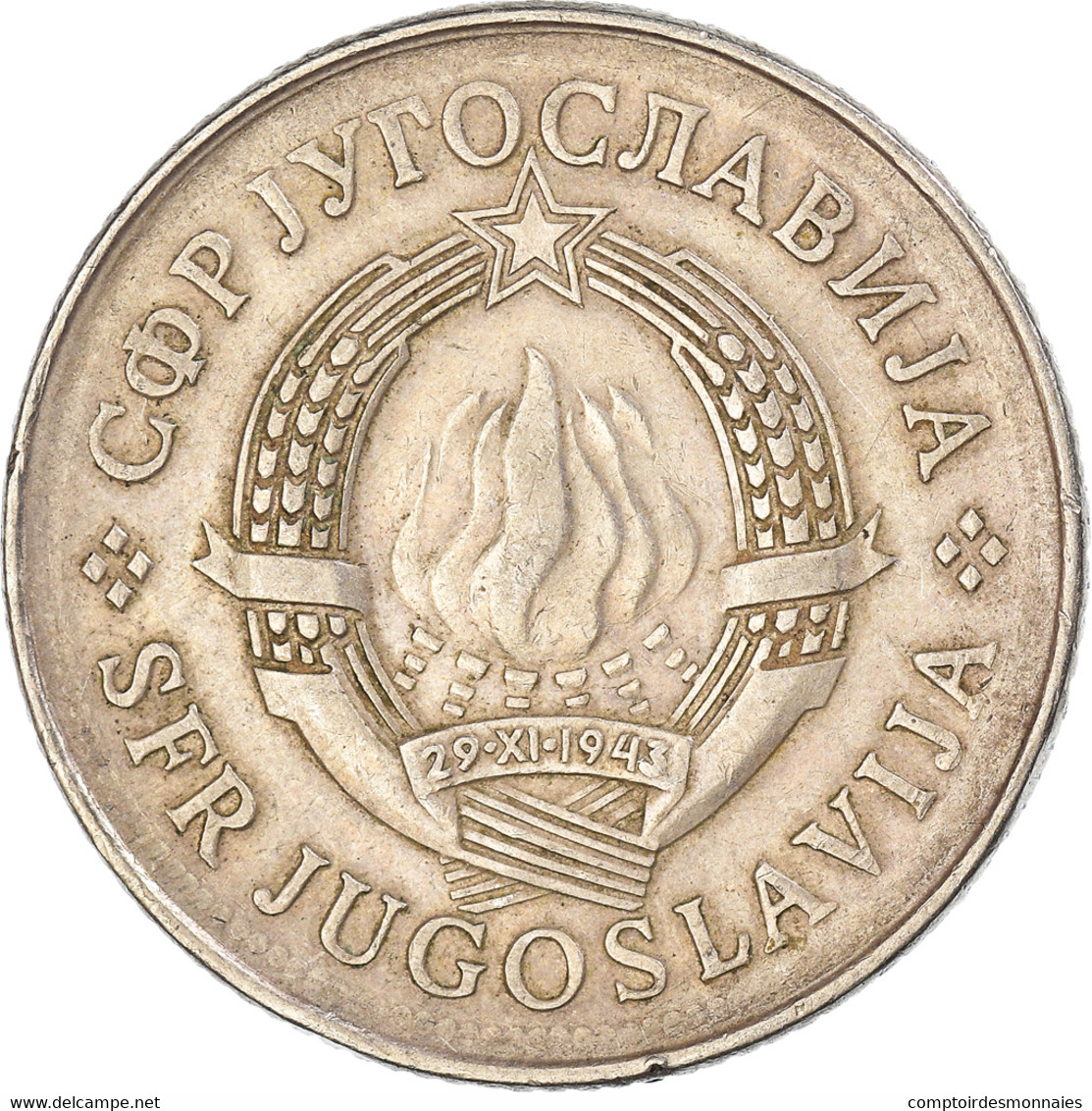 Monnaie, Yougoslavie, 10 Dinara, 1980 - Jugoslawien