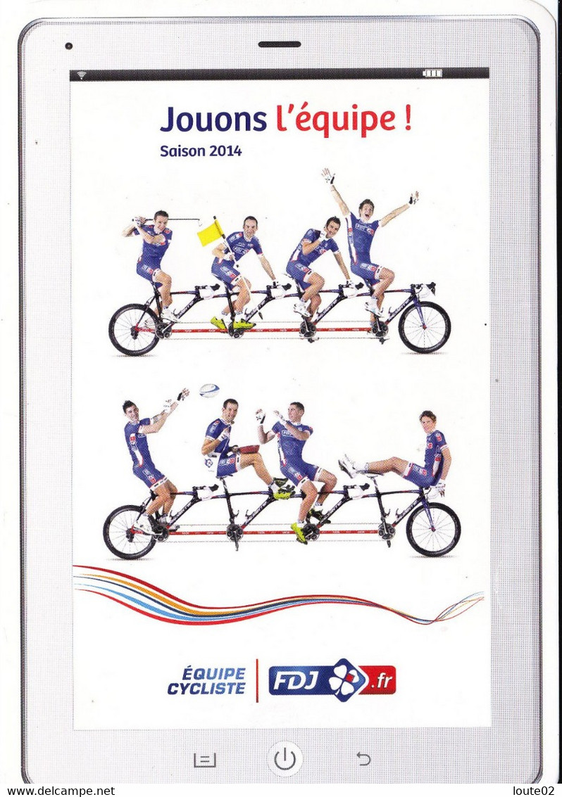 32 CARTES   PORTRAITS DE L EQUIPE  CYCLISTE FDJ  SAISON 2014 VOIR SCAN