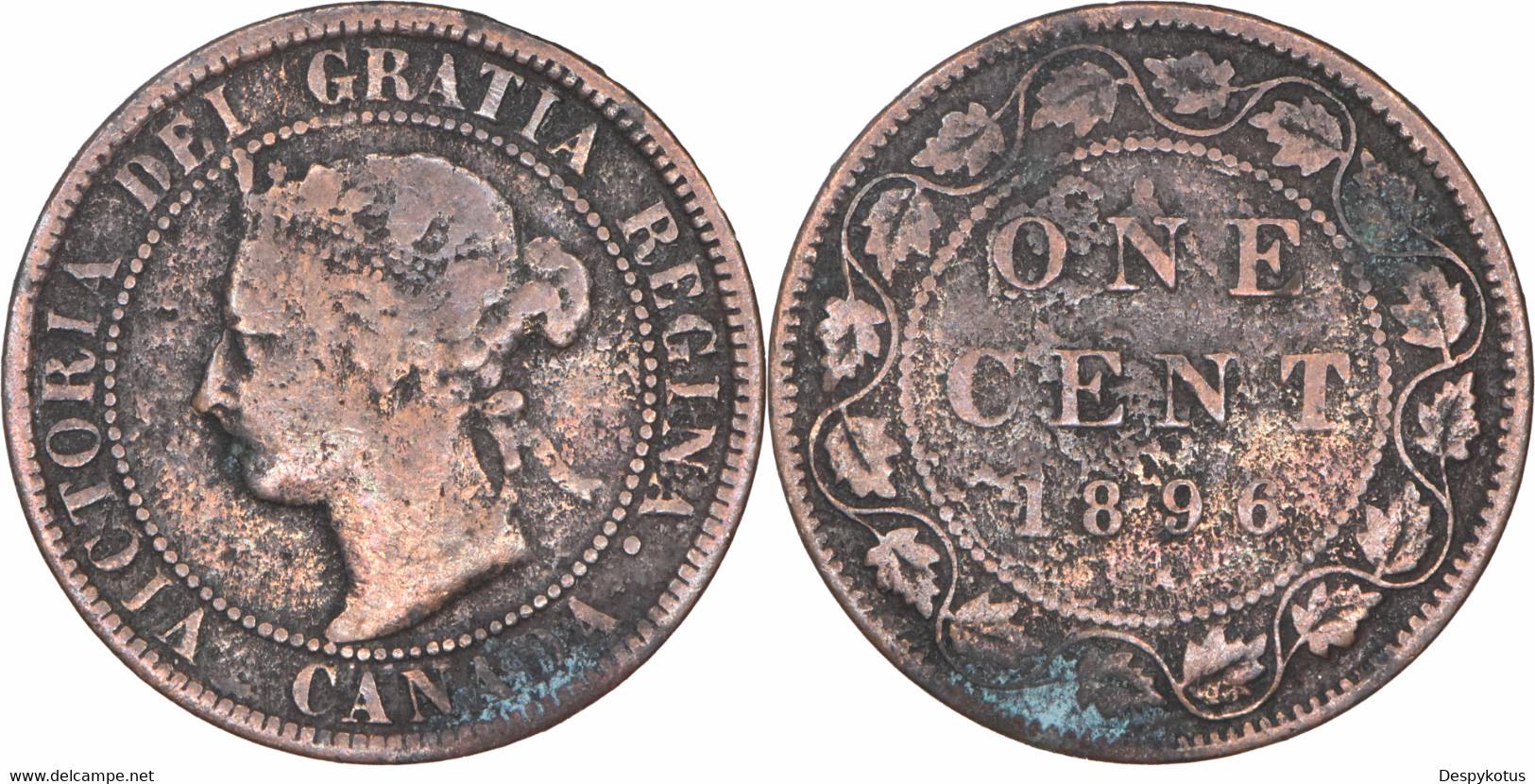 Canada - 1896 - One Cent - Reine Victoria - KM#7 - 05-244 - Canada