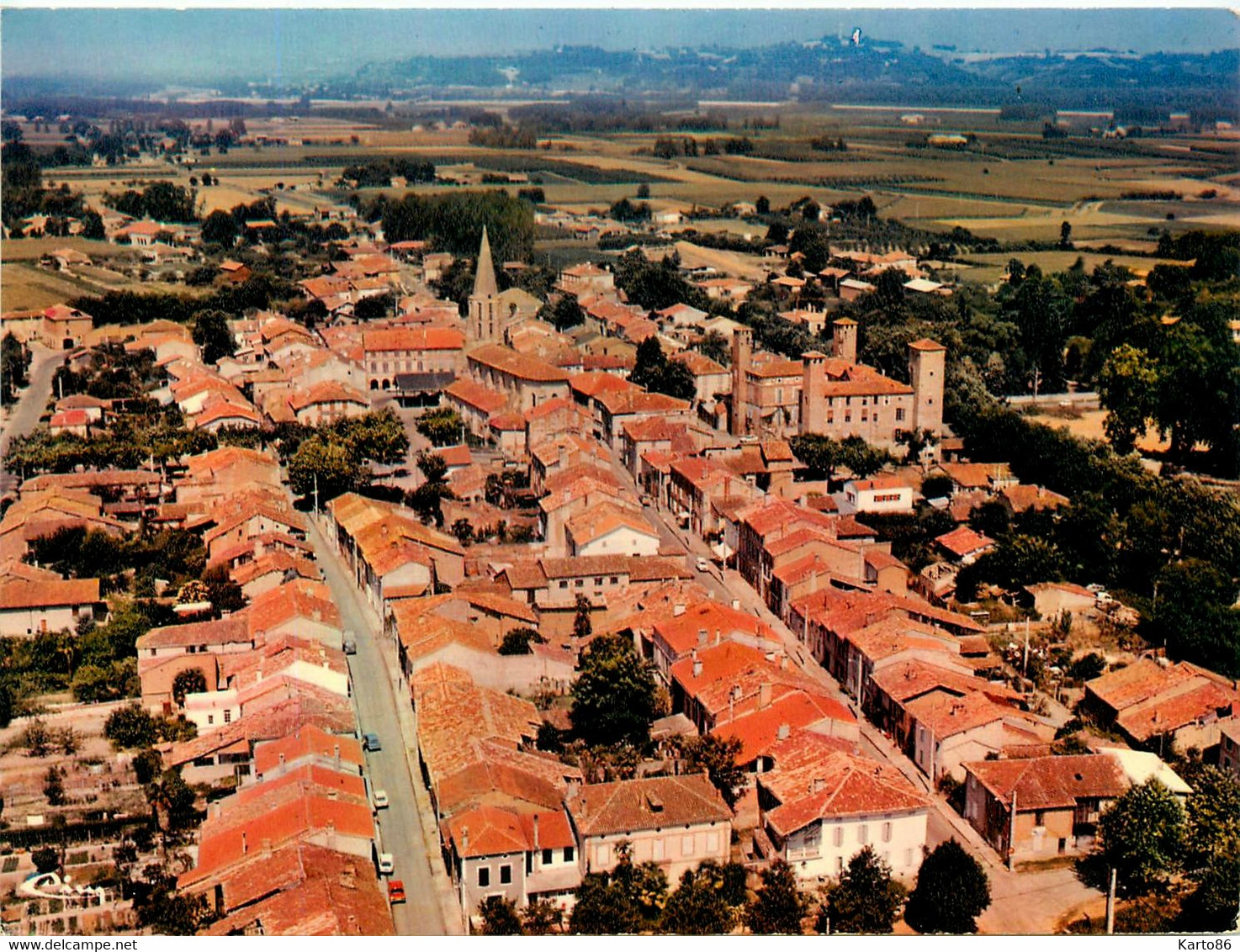 St Nicolas De La Grave * Vue Générale Aérienne De La Commune - Saint Nicolas De La Grave