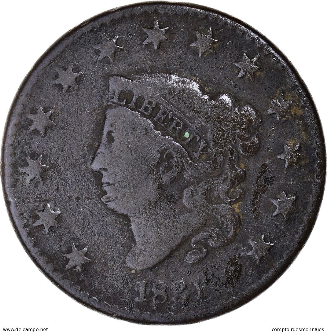 Monnaie, États-Unis, Coronet Cent, Cent, 1831, U.S. Mint, TB, Cuivre, KM:45 - 1816-1839: Coronet Head