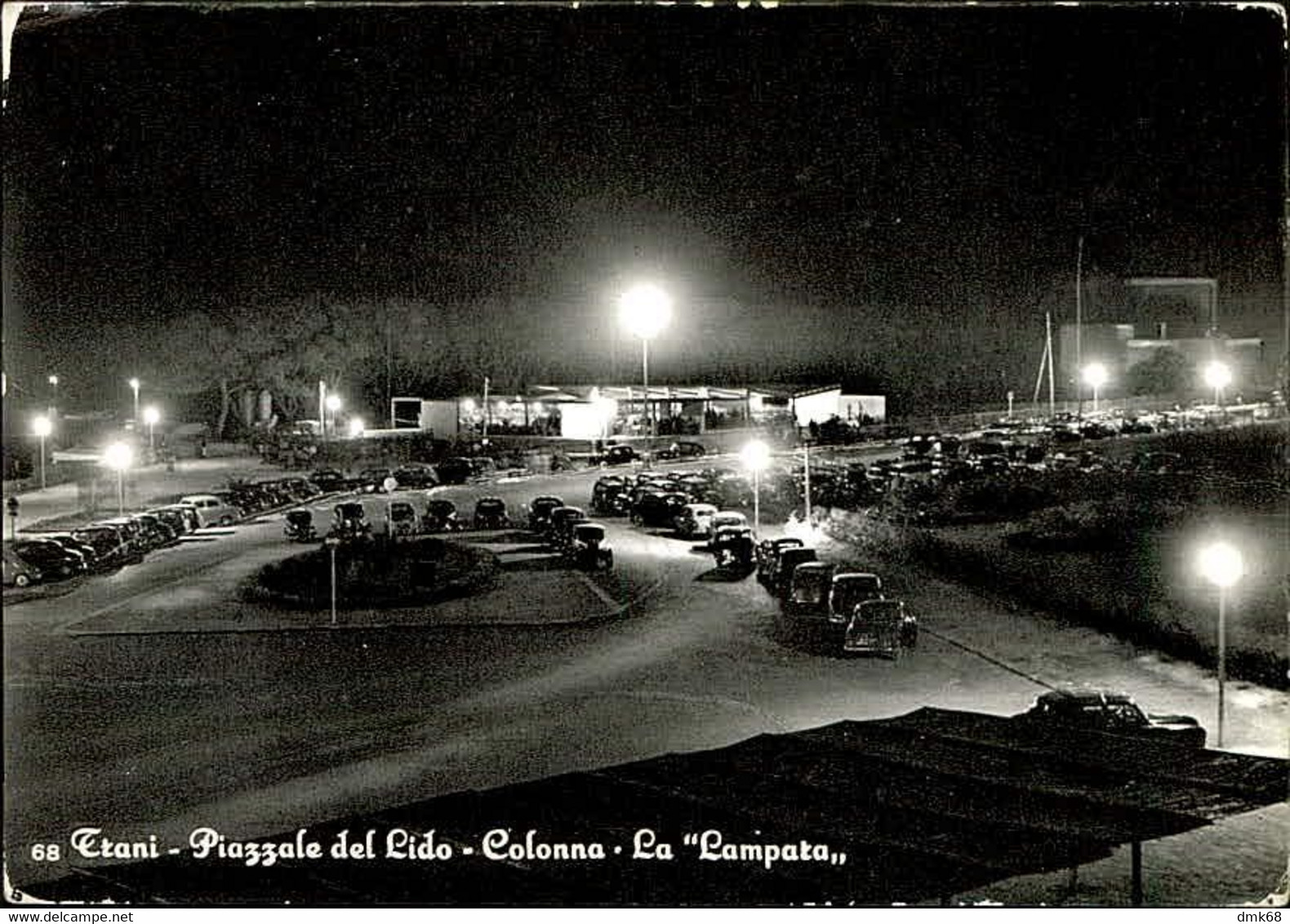 TRANI - PIAZZALE DEL LIDO - COLONNA - LA LAMPARA - SPEDITA 1959 (10482) - Trani