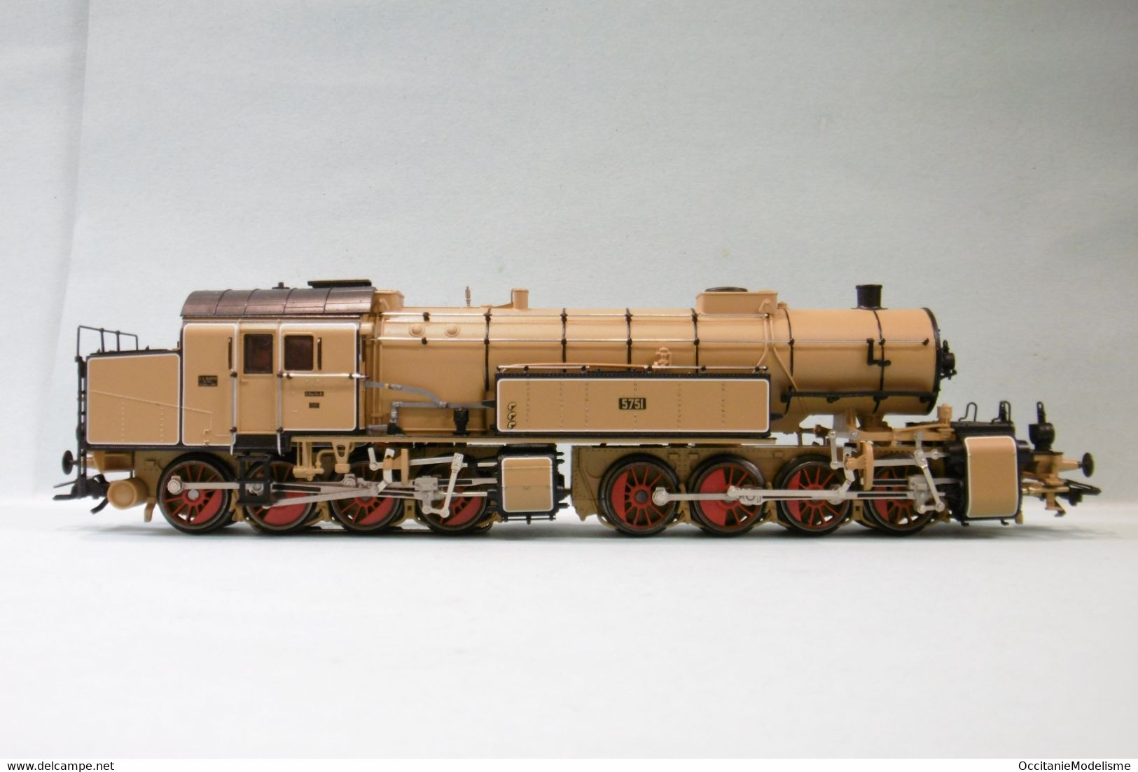 Märklin 3 Rails - Locomotive Vapeur  Mallet Gtl 2 X 4/4 5751 Ocre Digital Réf. 37961 BO HO 1/87 - Locomotives