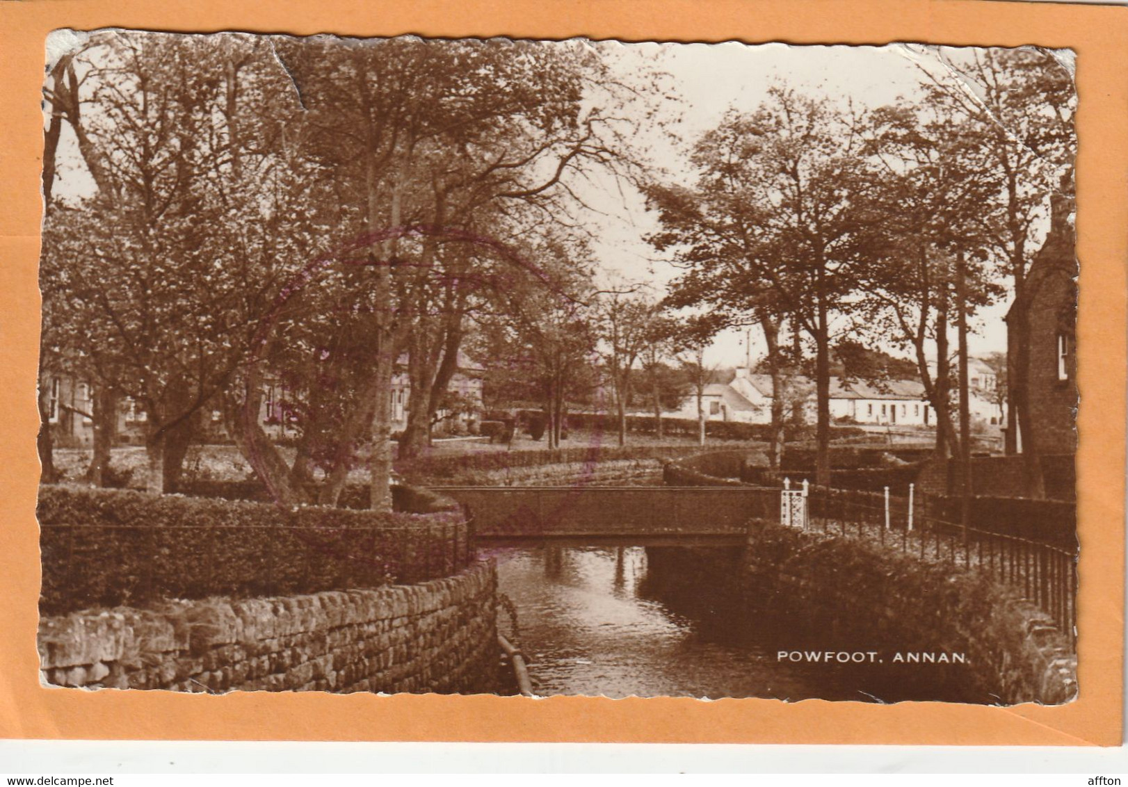 Annan UK 1950 Postcard Returned - Dumfriesshire