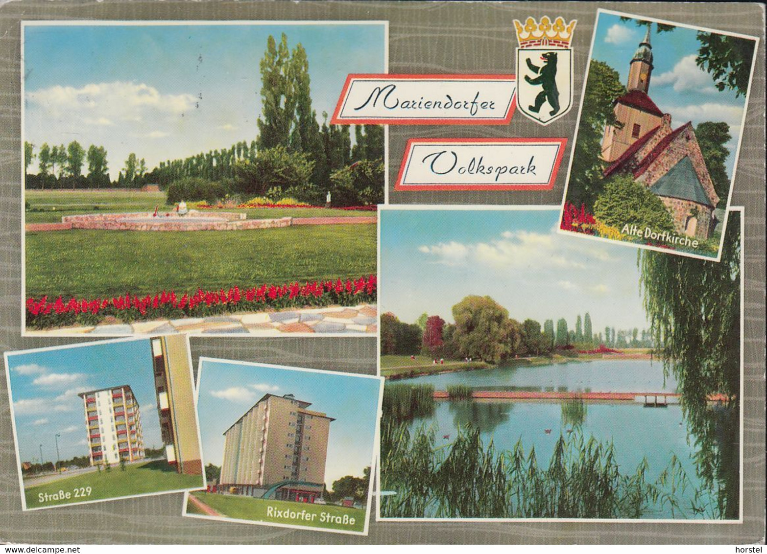 D-12109 Berlin - Mariendorf - Alte Ansichten - Straße 229 - Rixdorfer Straße - Tankstelle Caltex -Volkspark - Nice Stamp - Tempelhof