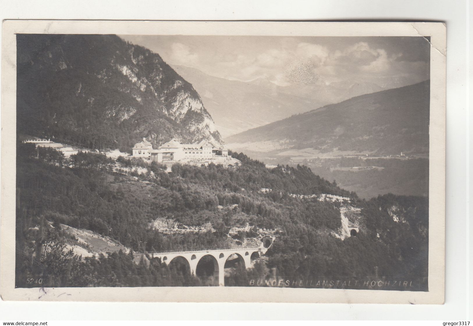 B3589) Bundesheilanstalt HOCHZIRL Zirl - Brücke Häuser ALT !! - Zirl