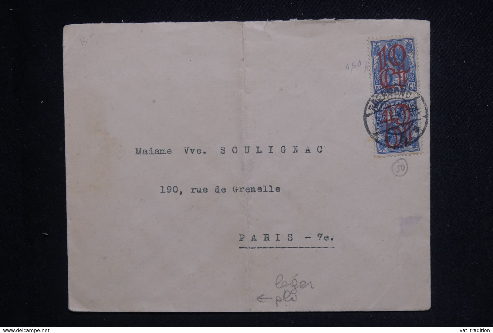 PAYS BAS - Enveloppe De Roermond Pour La France En 1924, Affranchissement Surchargés - L 124135 - Briefe U. Dokumente